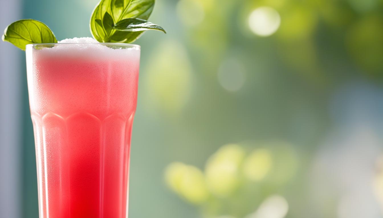 Grapefruit Basil Smash Cocktail