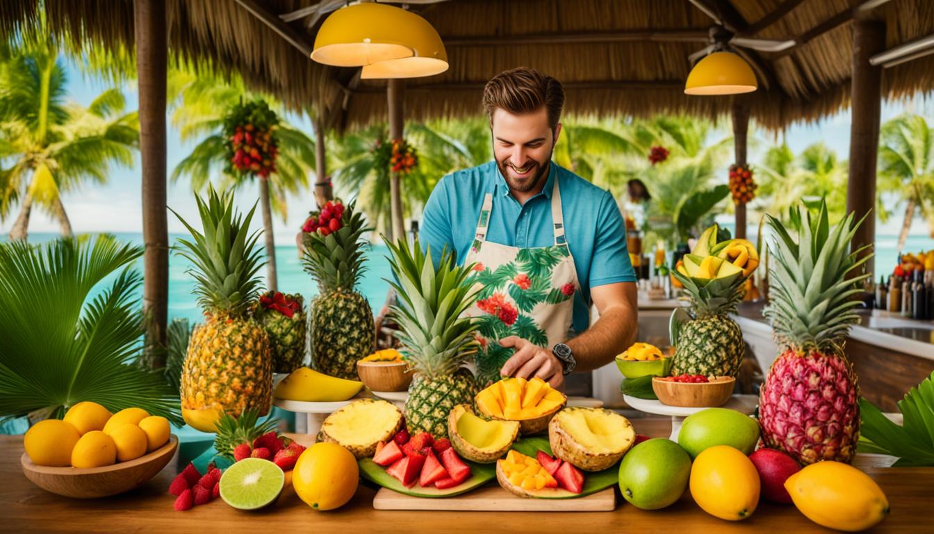 Tropical fruit punch preparation